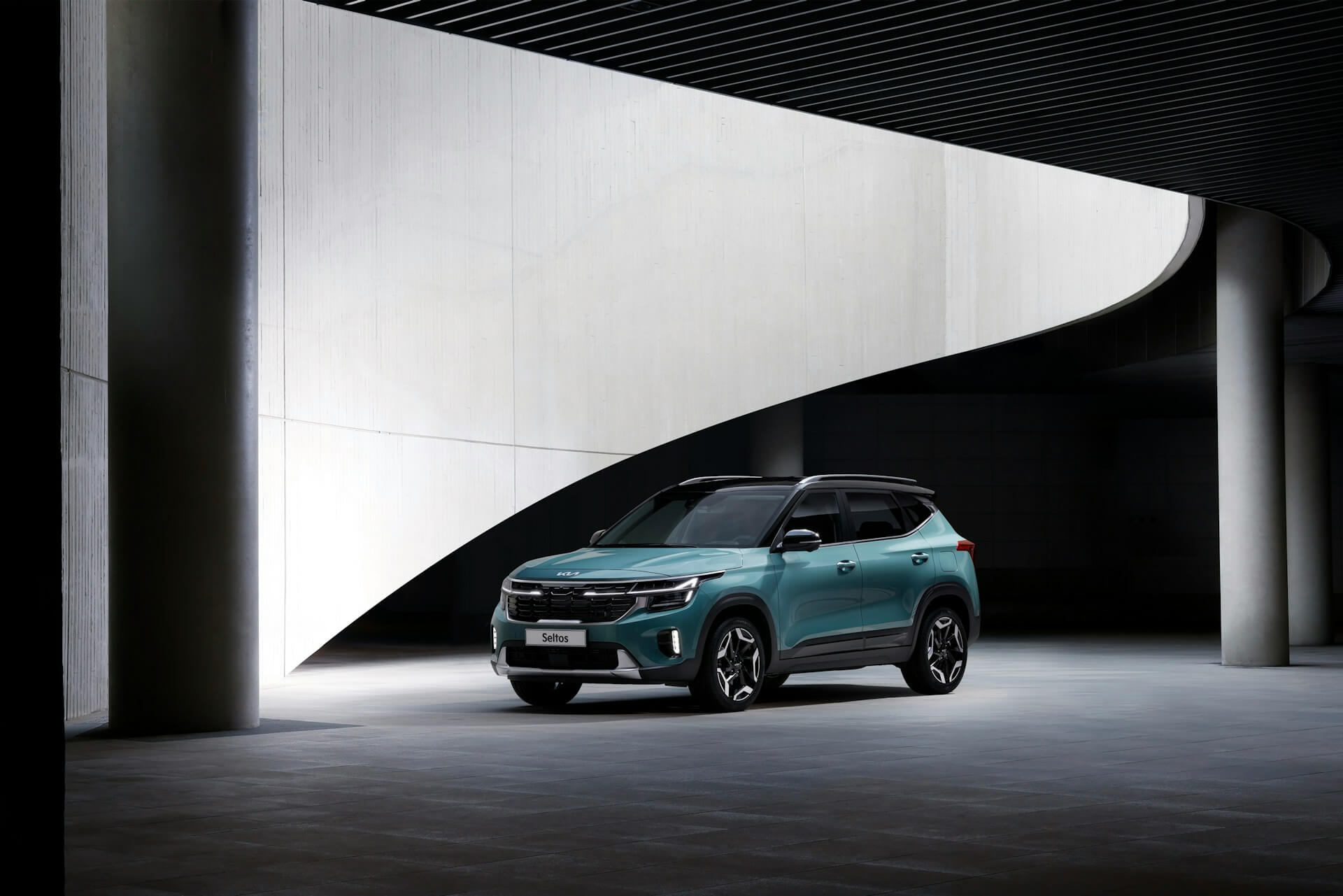 advertising shoot for the new Kia car