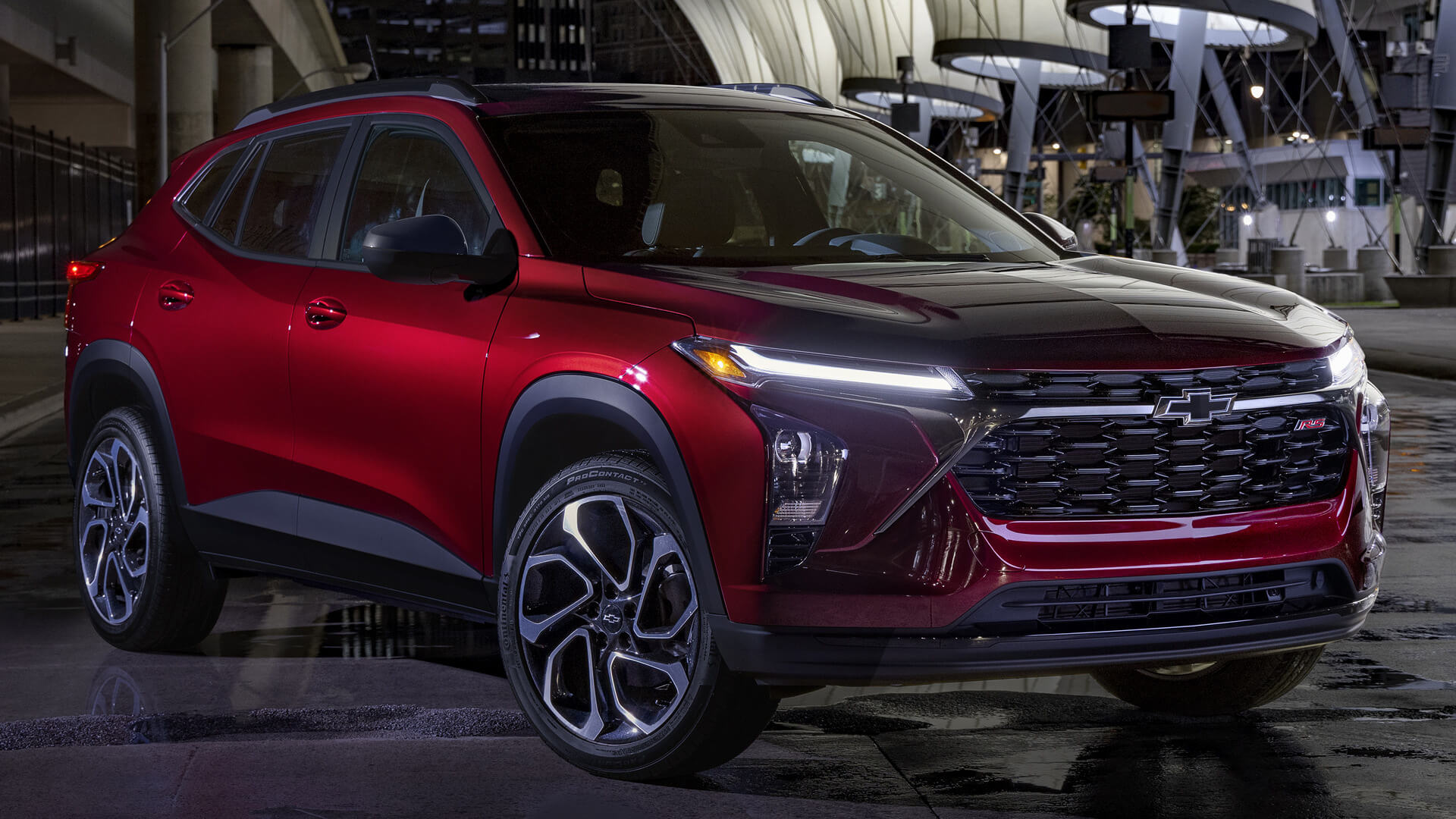 Chevrolet Trax SUV in an urban landscape
